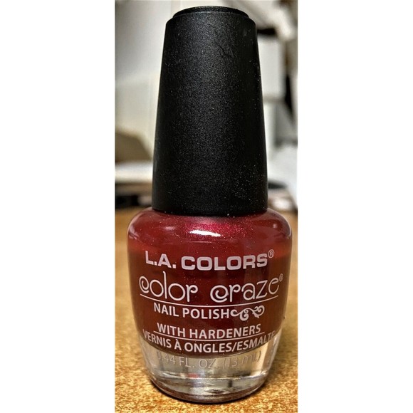 LA Colors Color Craze Nail Polish - 13ml 0.44oz -  #68121 Cranberry NEW - Picture 1 of 1